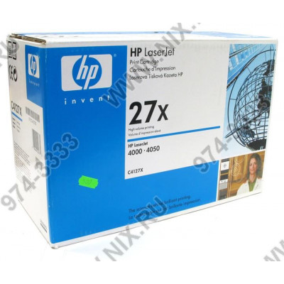 Картридж HP C4127X (№27X) для HP LJ 4000/4050 серий (повышенной ёмкости)