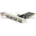 Controller PCI, USB2.0, 4 port-ext, 1 port-int