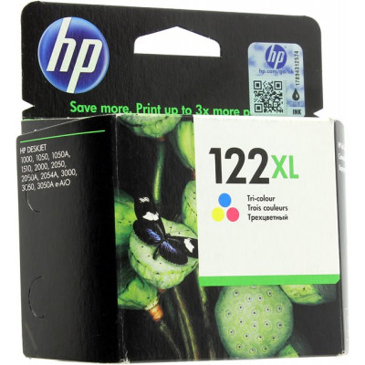 Картридж HP CH564HE(№122XL) трехцветный для HP DJ1000/1050A/2000/2050A/2054A/3000/3050A/3052A/3054A(повыш.ёмкости)