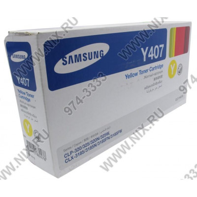 Тонер-картридж Samsung CLT-Y407S Yellow для Samsung CLP-320/325/320N/325W, CLX-3185/N/FN/FW
