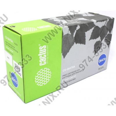 Картридж Cactus CS-Q6470A Black для HP LJ CP3505/3600/3800