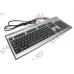 Клавиатура A4Tech X-Slim Multimedia Keyboard KLS-7MUU Grey-Black/Silver USB 104КЛ+17КЛ М/Мед + USB порт