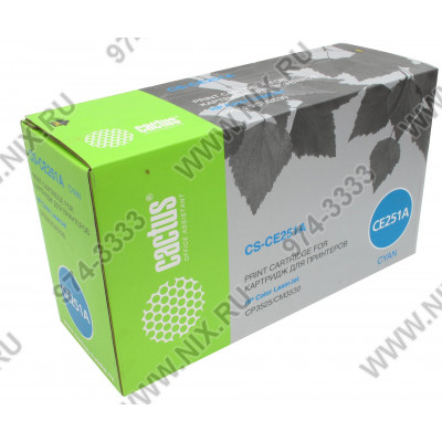 Картридж Cactus CS-CE251A Cyan для HP Color LJ CP3525/CM3530