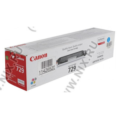 Тонер-картридж Canon 729 Cyan для LBP7010C серии