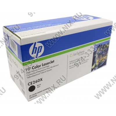 Картридж HP CE260X (№649X) Black для HP Color LaserJet CP4525 (повышенной ёмкости)