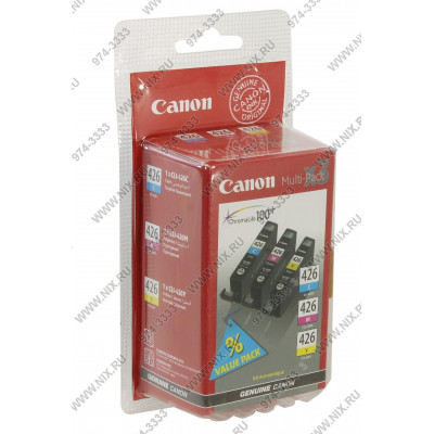 Canon CLI-426 ChromaLife Pack 4557B005AA/4557B006AA набор чернильницCLI-426 C/M/Y