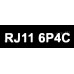 RJ-11(6P4C) Коннектор телефонный (упаковка 100шт)