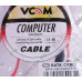 VCOM VHC7666SerialATA Cable 45см for Low profile Г-образный коннектор