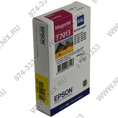 Картридж T7013 C13T701340 Magenta для Epson WorkForce Pro WP-4015/4025/4095/4515/4525/4535/4545 (повыш.ёмкости)