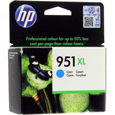 Картридж HP CN046AE/AA (№951XL) Cyan для HP Officejet Pro 8100/8600/8600 Plus (повышенной ёмкости)