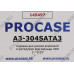 Procase A3-304SATA3(BL) HotSwap корзина 4xSATA/SAS 2.5”/3.5”