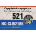 Картридж G&G NC-CLI521BK Black для Canon Pixma MP540/550/560/620/630/640/980/990, MX860/870, IP3600/4600/4700