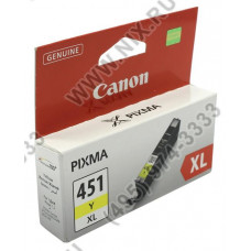 Чернильница Canon CLI-451Y XL Yellow для PIXMA iP7240, MG5440/6340