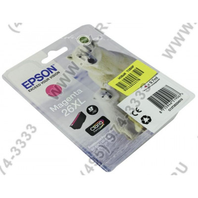 Картридж 26XL C13T26334010/2 Magenta для Epson XP-600/605/700/800