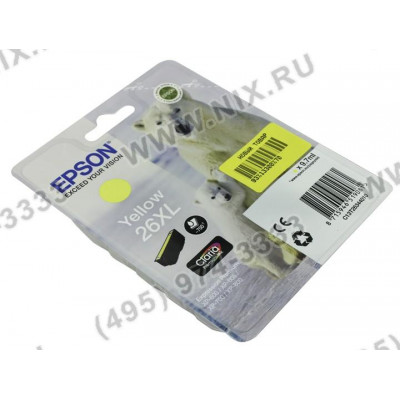 Картридж 26XL C13T26344010/2 Yellow для Epson XP-600/605/700/800
