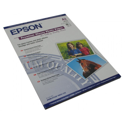 EPSON S041315 A3 бумага Premium Glossy Photo Paper (20 листов, 255 г/м2) глянцевая