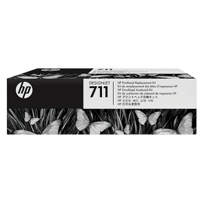 Комплект HP C1Q10A (№711) для замены печатающей головки Black/Cyan/Magenta/Yellow для DesignJet T120/T520