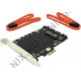STLab A-550 (RTL) PCI-Ex2, SATA 6Gb/s, 3port-int, 1port-int for SSD 2.5" , RAID, Hyper Duo