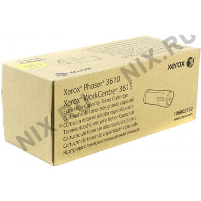Тонер-картридж XEROX 106R02732 для Phaser 3610, WorkCentre 3615 (повышенной емкости)