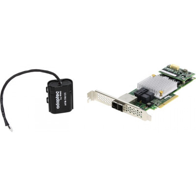 Adaptec RAID ASR-8885Q 2277100-R PCI-Ex8, 8-port int/8 ex SAS/SATA 12Gb/s, RAID0/1/1E/10/5/6/50/60/JBOD,Cache 1Gb