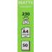 Cactus CS-MA423050 (A4, 50 листов, 230 г/м2) бумага матовая