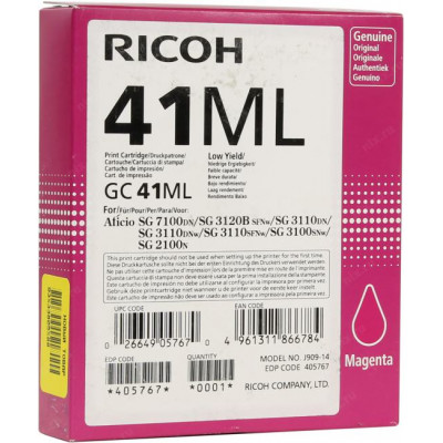 Картридж Ricoh 41ML Magenta для Aficio SG 7100DN/SG 3110DN/SG 3100SNw/SG 2100N