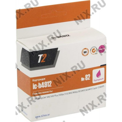 Картридж T2 ic-h4912 (№82) Magenta для HP DJ 500/510/800/815/820