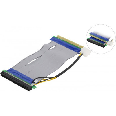 Espada E PCI EX-16power Кабель удлинительный Riser card PCI-Ex16 M -- PCI-Ex16 F , 18см