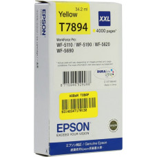 Картридж T7894 C13T789440 Yellow для Epson WorkForce Pro WF-5110/5190/5620/5690