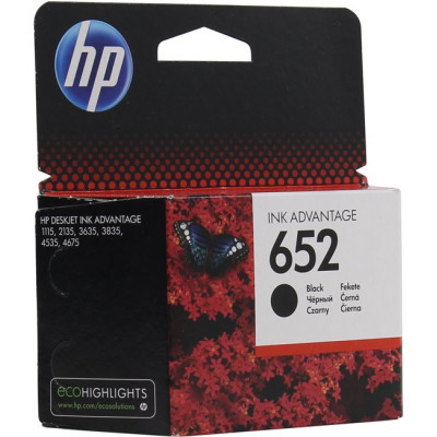 Картридж HP F6V25AE (BHK) (№652) Black для HP Deskjet Ink Advantage 1115/2135/3635/3835/4535/4675