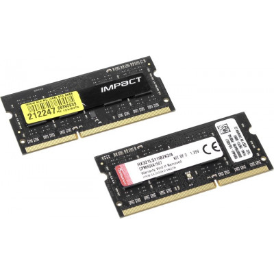 Kingston HyperX HX321LS11IB2K2/8 DDR3 SODIMM 8Gb KIT 2*4GbPC3-17000 CL11 (for NoteBook)
