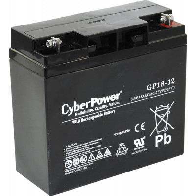 Аккумулятор CyberPower DJW12-18(L) (12V, 18Ah) для UPS