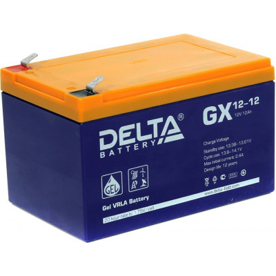 Аккумулятор Delta GX 12-12 (12V, 12Ah) для UPS