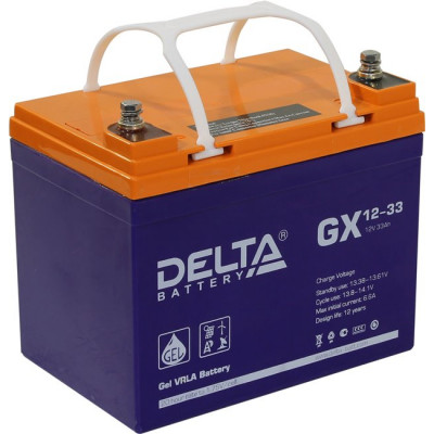 Аккумулятор Delta GX 12-33 (12V, 33Ah) для UPS