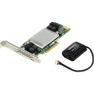 Microsemi/Adaptec RAID ASR-81605Z (V2)Single PCI-Ex8, 16-port int SAS/SATA 12Gb/s, RAID0/1/1E/10/5/6/50/60/JBOD