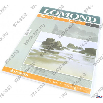 LOMOND 0102052 (A4, 25 листов, 200 г/м2) бумага матовая двусторонняя