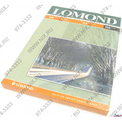 LOMOND 0102004 (A4, 100 листов, 130 г/м2) бумага матовая двусторонняя