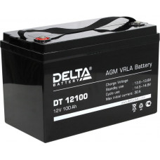 Аккумулятор Delta DT 12100 (12V, 100Ah) для слаботочных систем
