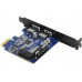 Orico PVU3-2O2I(-V1) (RTL) PCI-Ex1, USB3.0, 2 port-ext