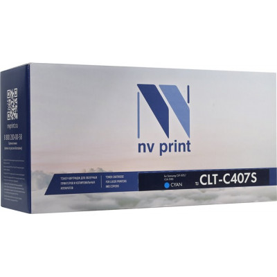 Картридж NV-Print аналог CLT-C407S Cyan для Samsung CLP-325, CLX-3185