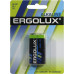 Ergolux 6LR61 BL-1 9V, щелочной (alkaline), типа 