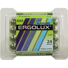 Ergolux LR03 BP-24 Size AAA, щелочной (alkaline) уп. 24 шт
