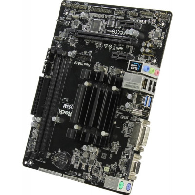 ASRock J3355M (J3355 onboard) (RTL) PCI-E Dsub+DVI+HDMI GbLAN SATA MicroATX 2DDR3