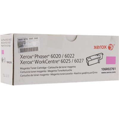 Тонер-картридж XEROX 106R02761 Magenta для Phaser 6020/6022,WorkCentre 6025/6027