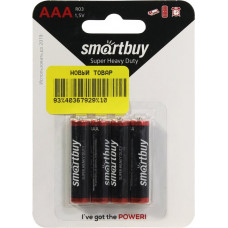 Smartbuy SBBZ-3A04B, Size"AAA", 1.5V, солевый уп. 4 шт