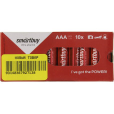 Smartbuy SBBA-3A10BX, Size"AAA", 1.5V, щелочной (alkaline) уп. 10 шт