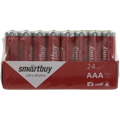 Smartbuy SBBA-3A24S, Size"AAA", 1.5V, щелочной (alkaline) уп. 24 шт