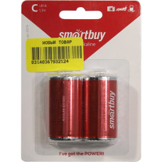 Smartbuy SBBA-C02B, Size"C", 1.5V, щелочной (alkaline) уп. 2 шт