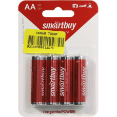 Smartbuy SBBA-2A04B, Size"AA", 1.5V, щелочной (alkaline) уп. 4 шт