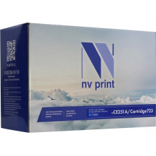 Картридж NV-Print аналог CE251A/Cartridge 723 Cyan для HP LJ CP3525/3530MFP, Canon LBP-7750